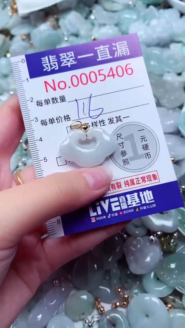 吊坠(不含链)未镶嵌翡翠5406