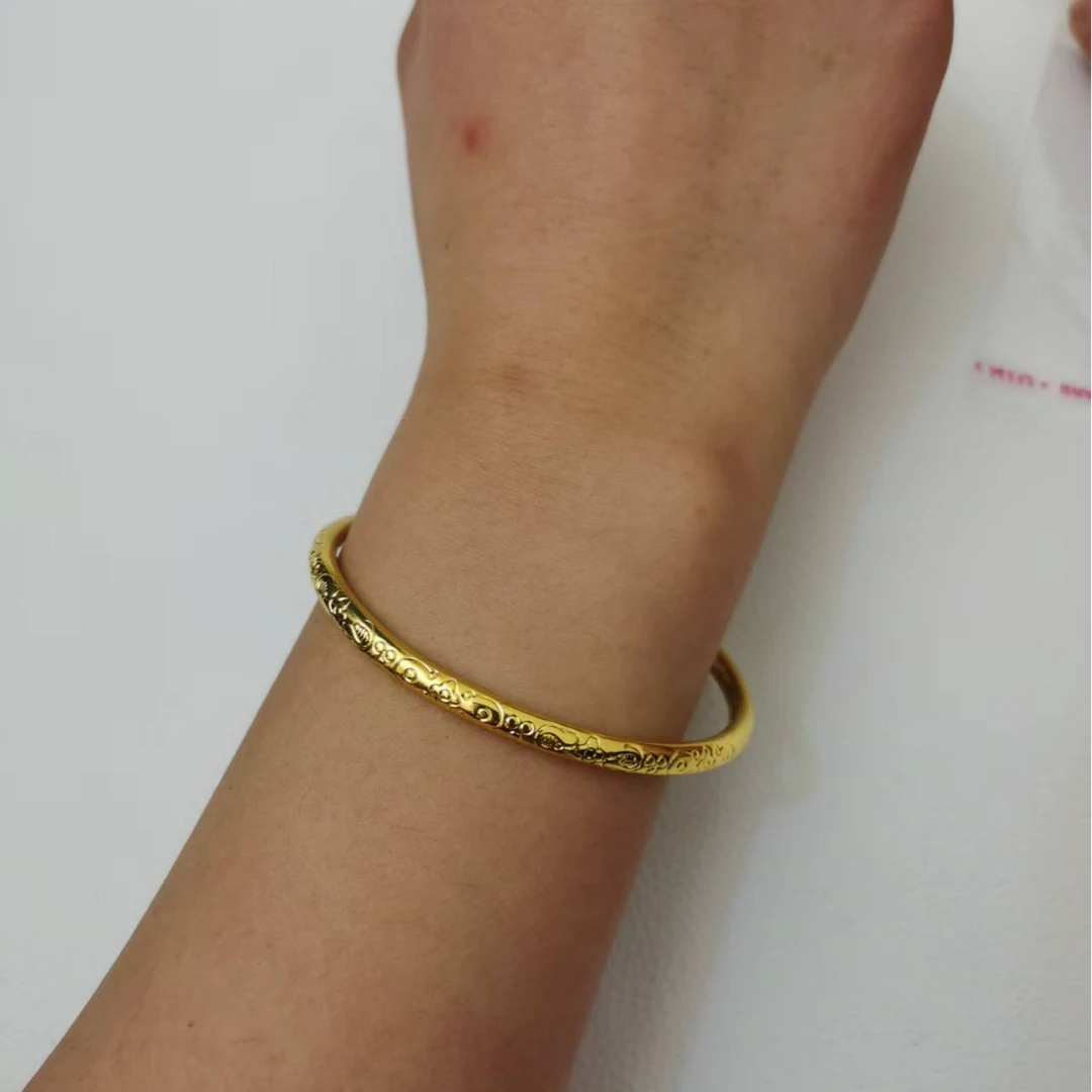 合金手镯 高定开口祥云手镯