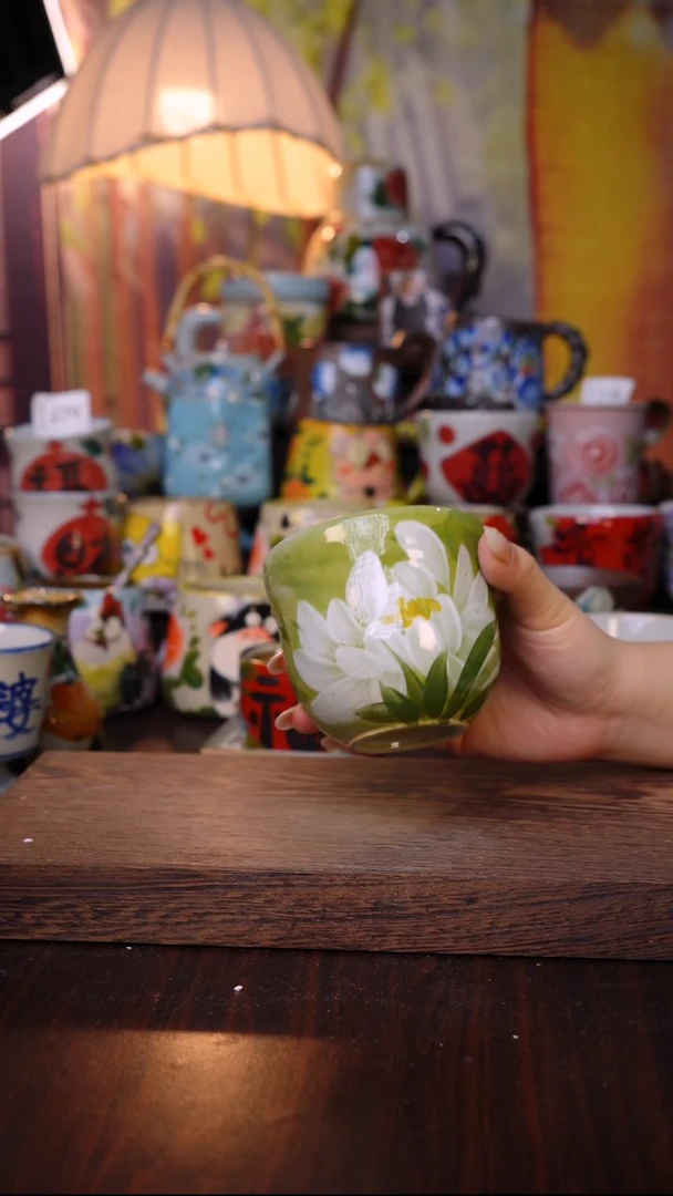 杯子泥垚手作 景德镇手工手绘陶瓷器物