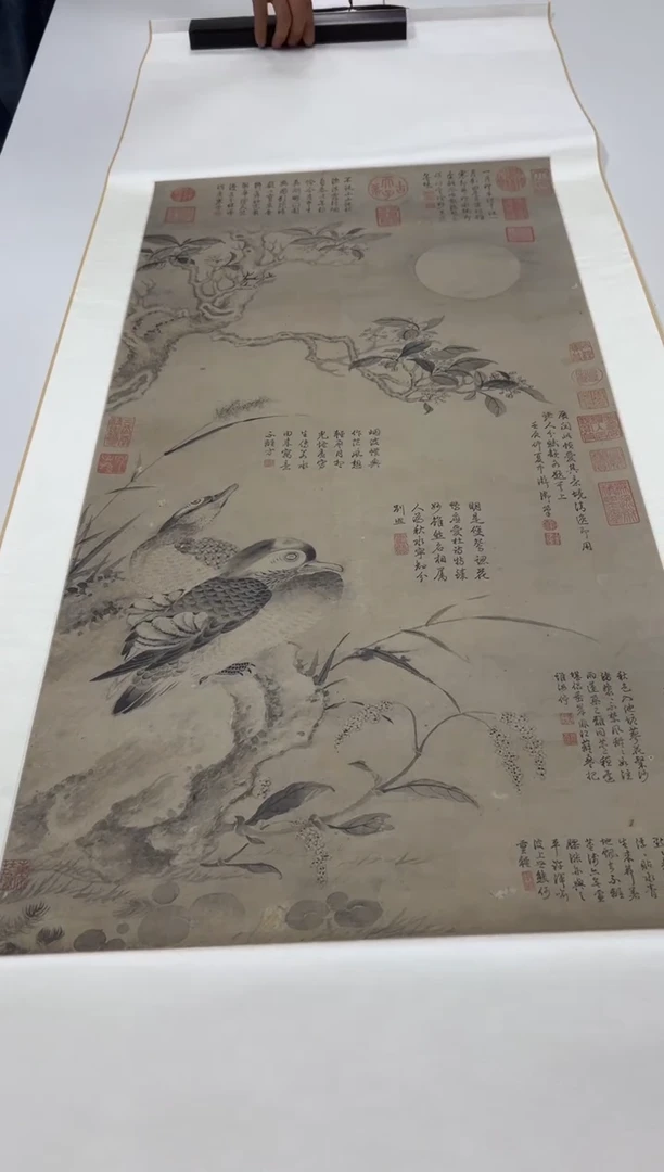 【复刻品】王渊 写生轴