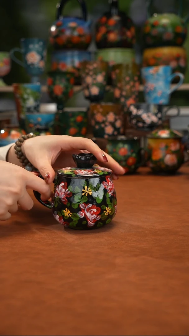 陶瓷油画釉下彩手绘