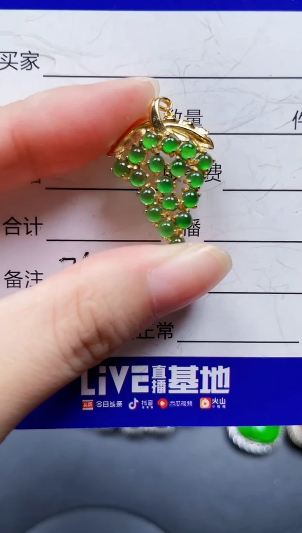 颈饰银S925镶嵌翡翠794