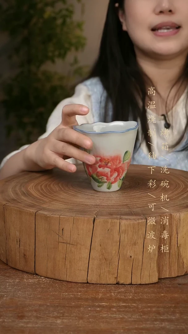 碗瓷景德镇手工手绘高温瓷釉下彩