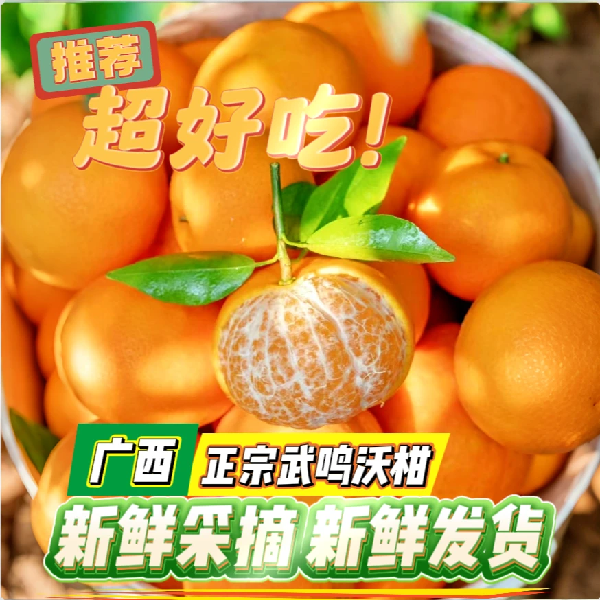 广西武鸣花皮沃柑现发现采鲜嫩多汁老树微花果更甜包产地直发包邮