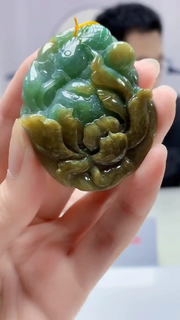 【闪购商品】定制翡翠未镶嵌5153zm-毛货挂件143