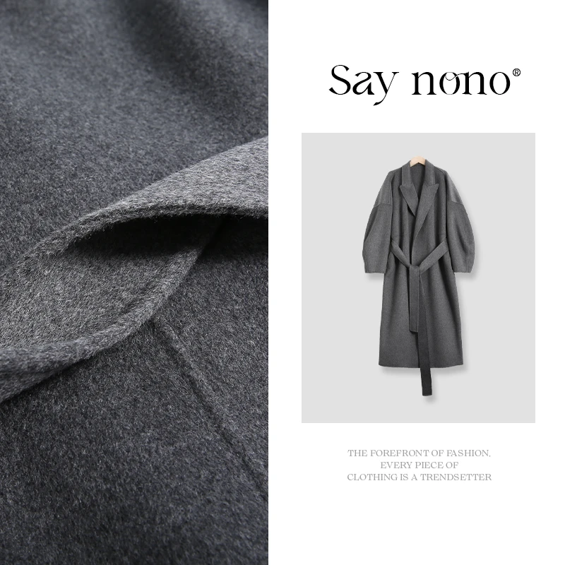 懒猫nono│Saynono 羊绒羊毛长款大衣外套/ANYDA25523