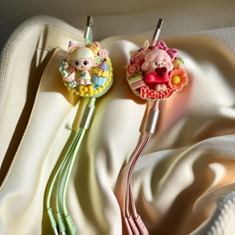 手工 DIY 萌粒快充线