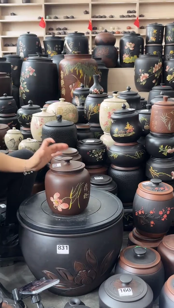 罐瑕疵茶叶罐 冬瓜古铜色   638