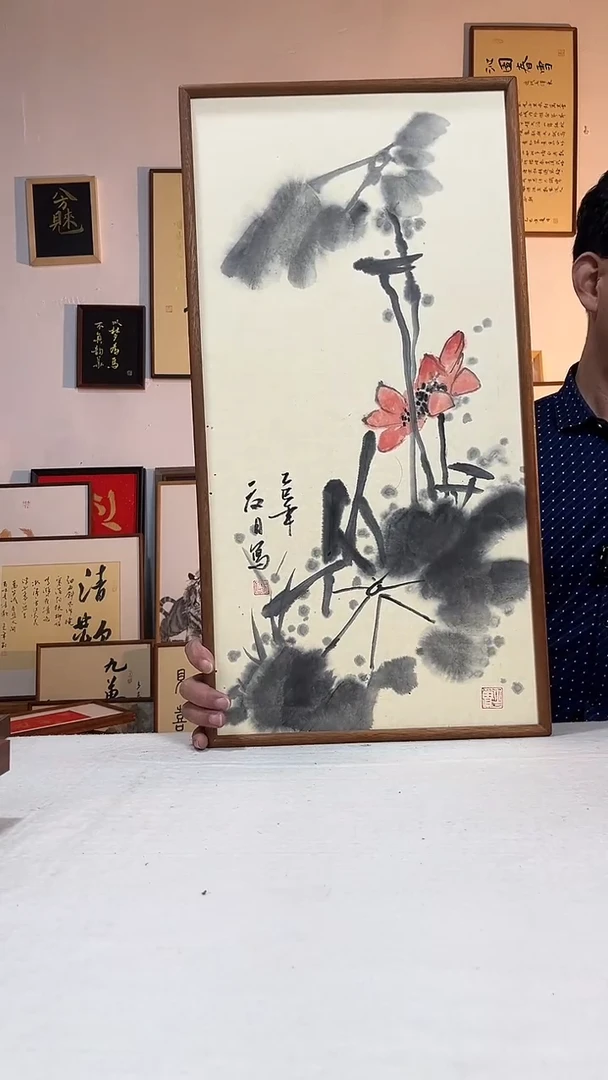 书法文创书画手绘原创摆台挂件
