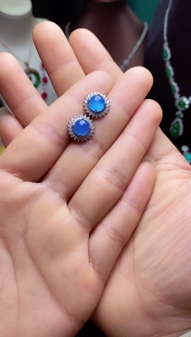 【闪购商品】玛瑙/玉髓颈饰未镶嵌戴妃耳饰