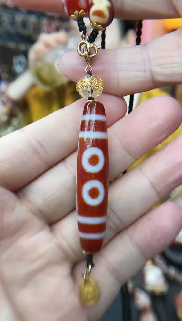 玛瑙/玉髓项链未镶嵌五眼吊坠