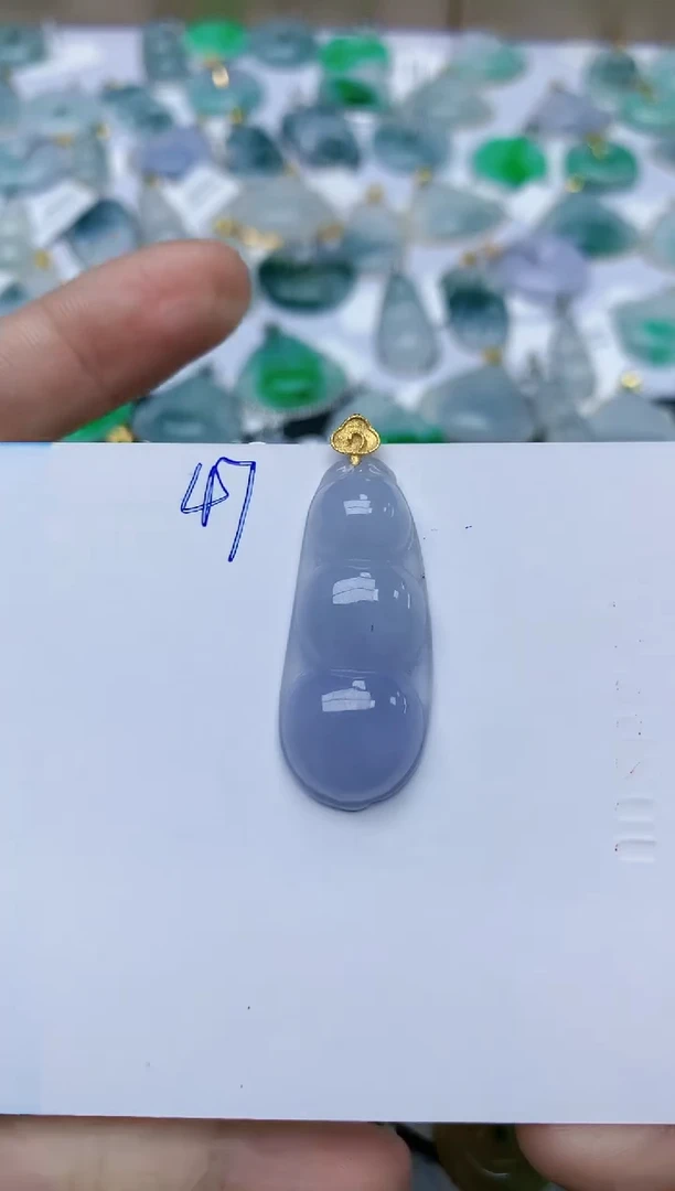 【闪购商品】翡翠颈饰18K金镶嵌天然翡翠A货