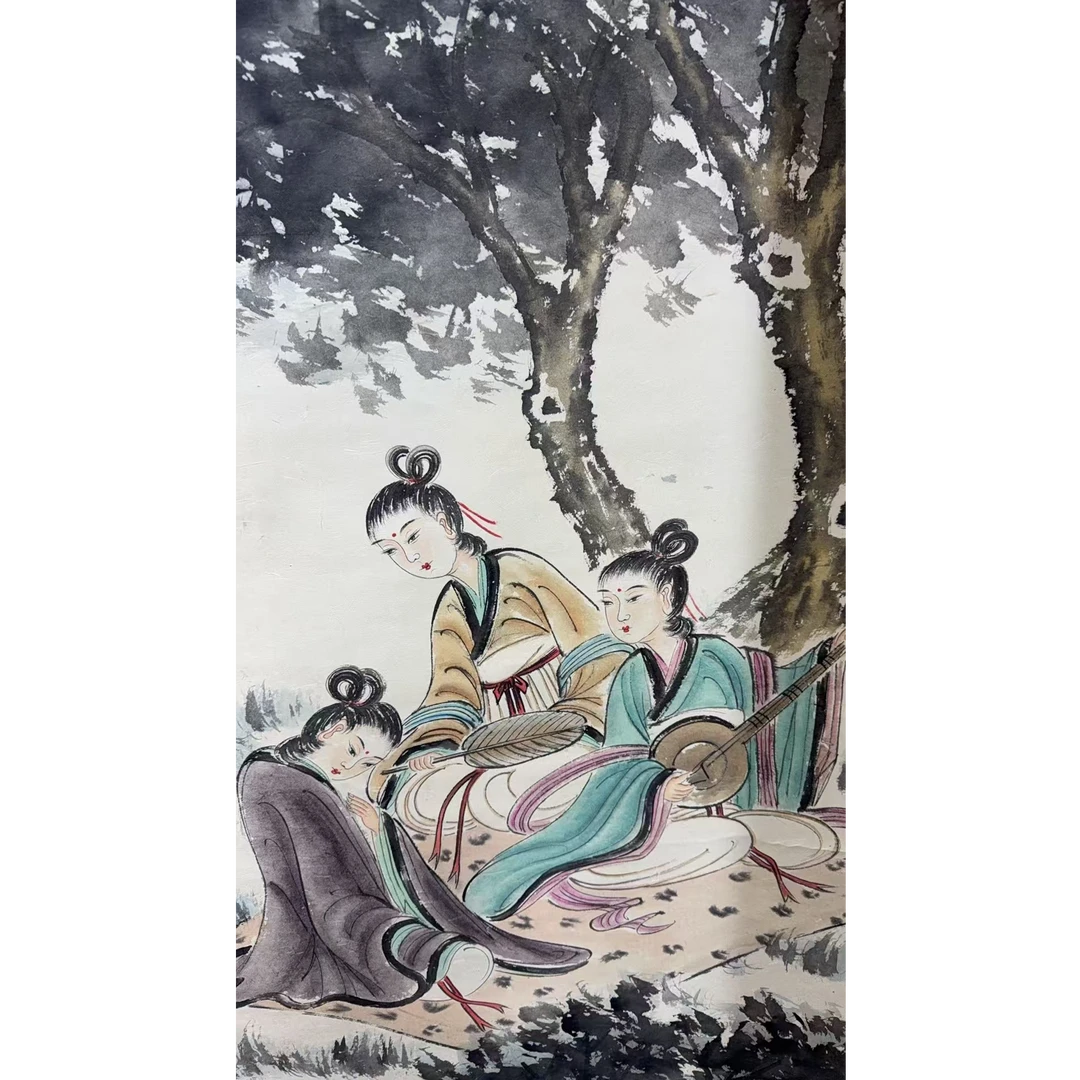 傅老款 人物立轴 135 65 7.8平尺