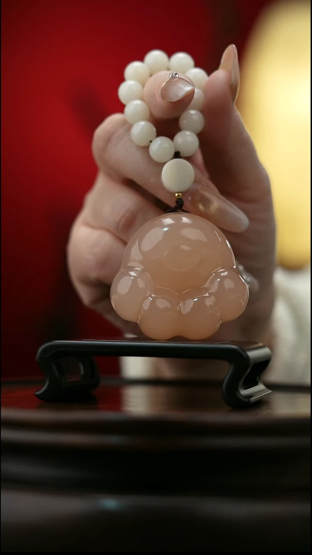 玉【小猫爪】天然玉石手把件