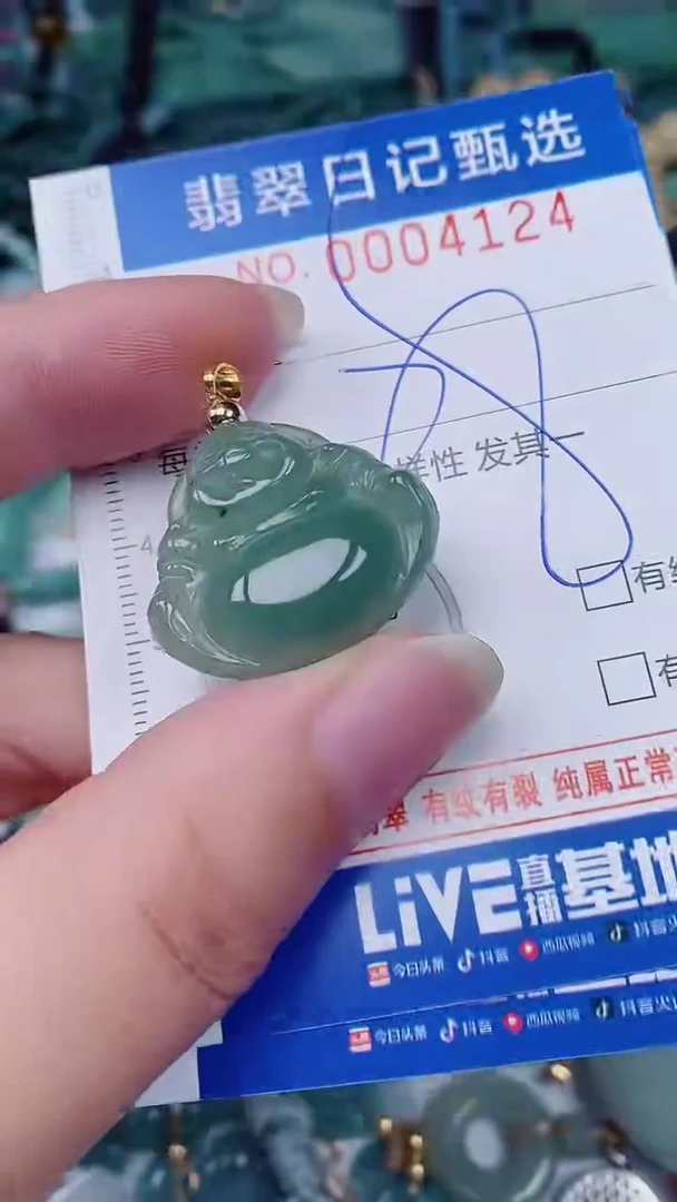 翡翠未镶嵌颈饰00004124