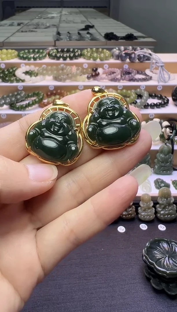 颈饰银S925镶嵌和田玉Y***g定向1925银镶嵌