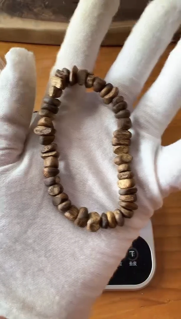 沉香手串B19-单圈-随形手串