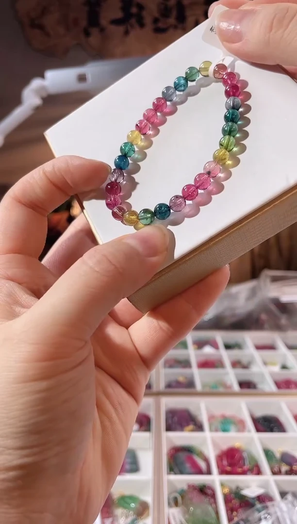 【闪购商品】碧玺手链未镶嵌单圈手链6+