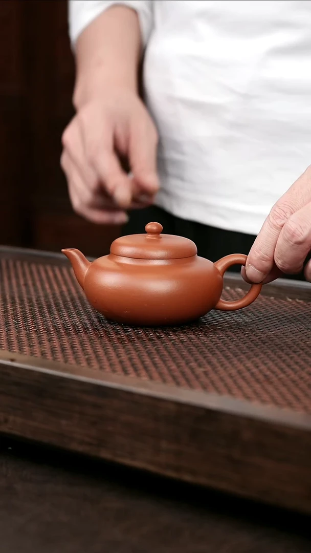 茶壶紫砂朱泥矮梨