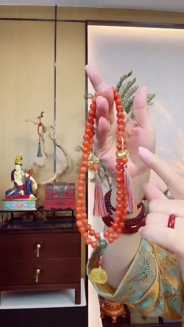 南红玛瑙未镶嵌颈饰NX01 南红项链-多样性发其一