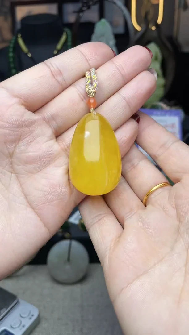 【闪购商品】琥珀颈饰未镶嵌吊坠