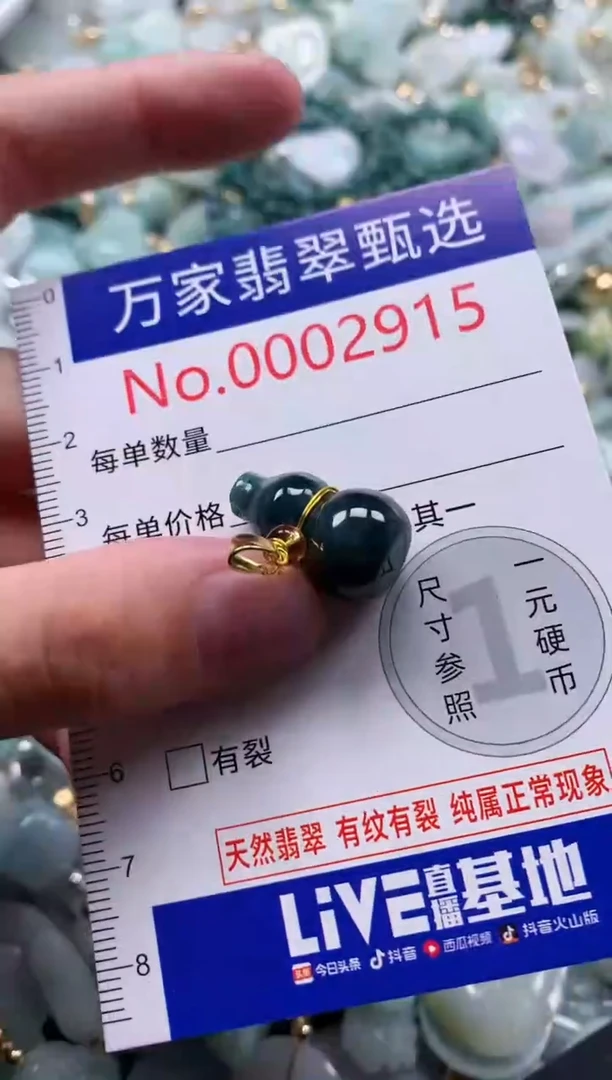 翡翠未镶嵌吊坠(不含链)2915