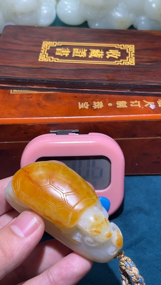 未镶嵌和田玉挂件豆***扣1