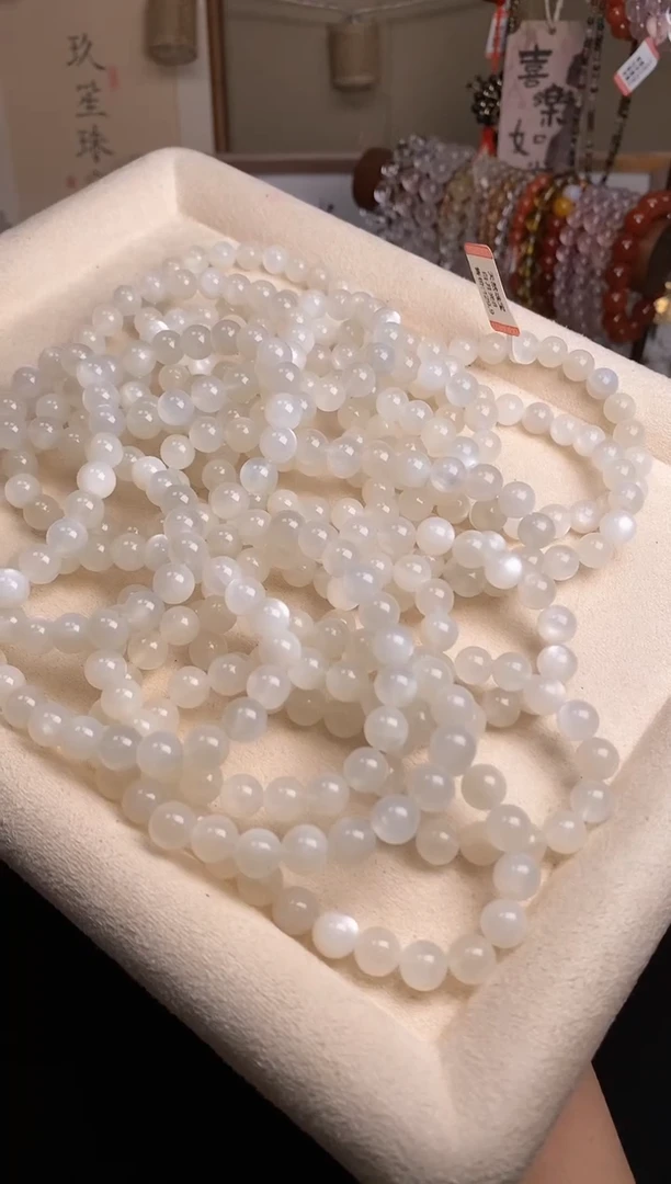 【闪购商品】月光石手链未镶嵌8m白月光