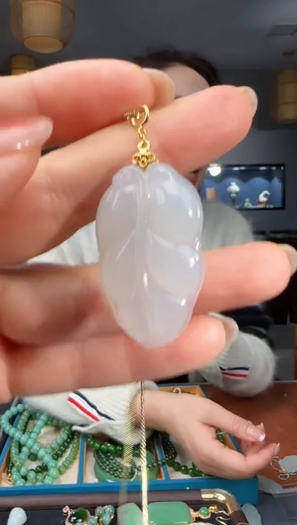 吊坠(不含链)银S925镶嵌和田玉1