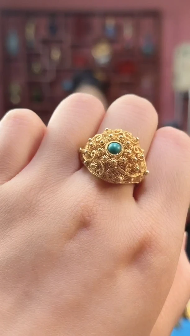 非遗技艺 花丝镶嵌戒指