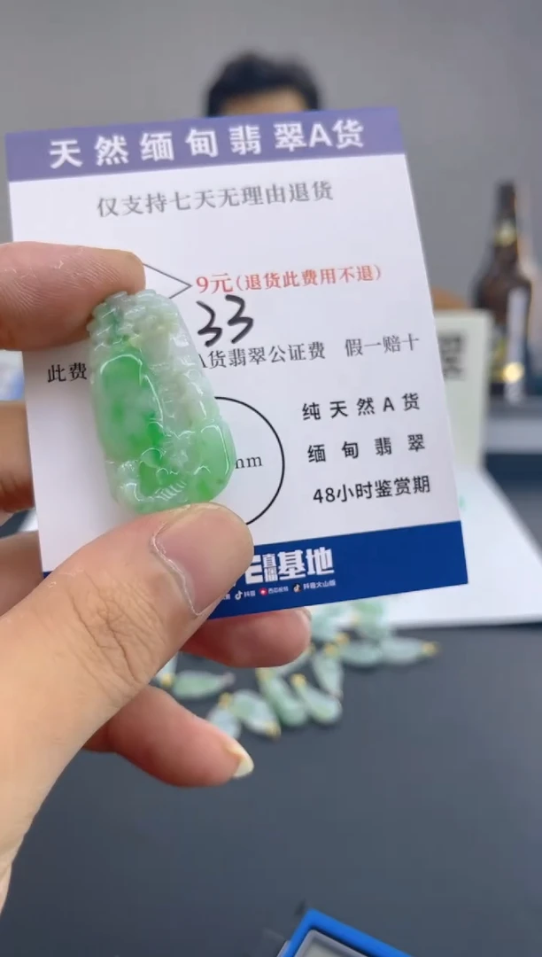 颈饰未镶嵌翡翠天然A货翡翠