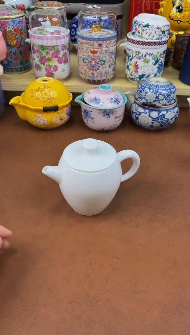陶瓷茶具摆件旅行套组