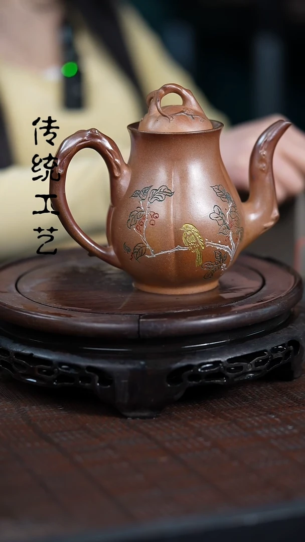 【闪购商品】紫砂茶壶原矿全手25+随机字画