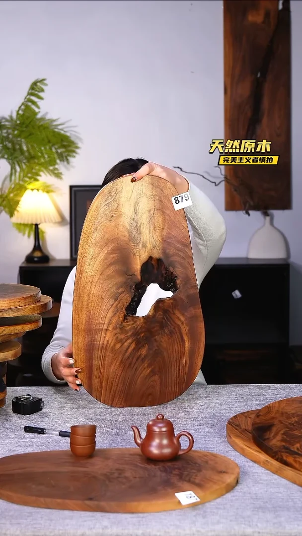 木北美黑胡桃原木.干裂疤结不属于商品质量问题完美主义者慎拍