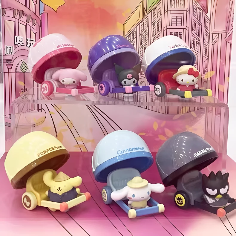 三丽鸥家族黄包车系列手办潮玩盲盒