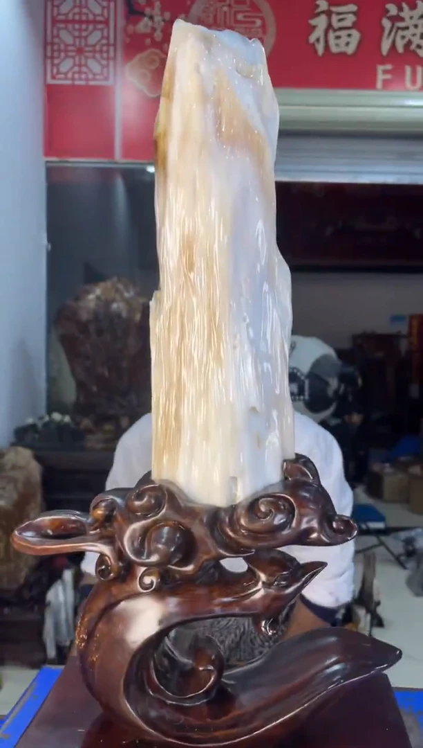 未镶嵌摆件硅化玉46