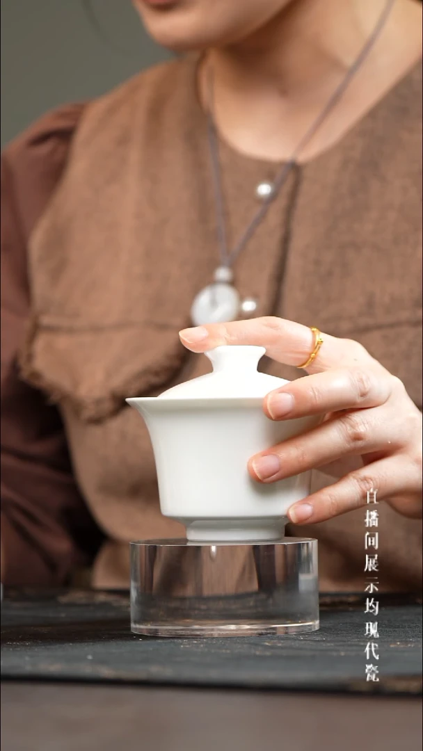 景德镇马蹄盖碗盖碗