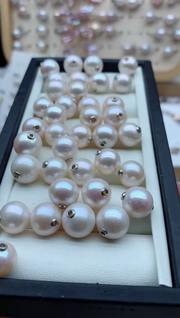 吊坠(不含链)银S925镶嵌淡水珍珠多样性发其一，非无暇