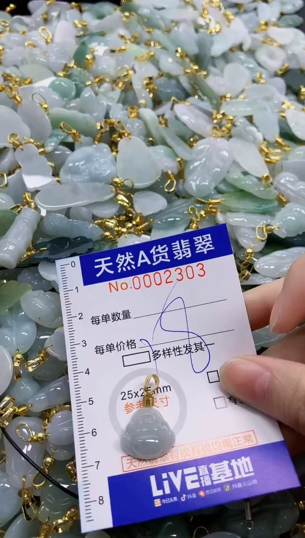 颈饰未镶嵌翡翠天然A货翡翠