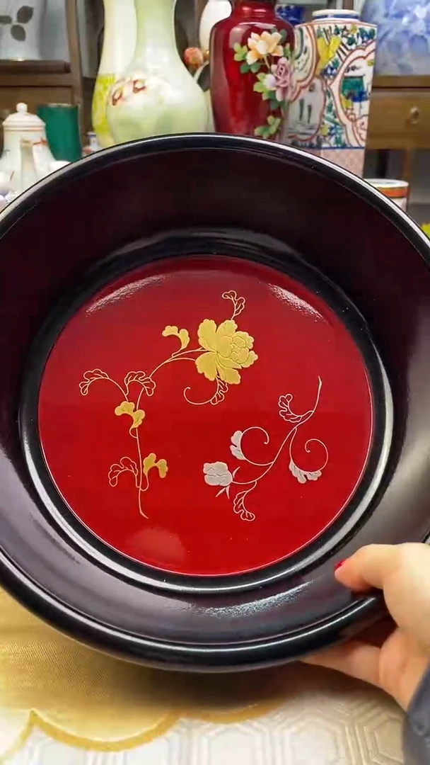 【闪购商品】盘日产漆器大钵一一