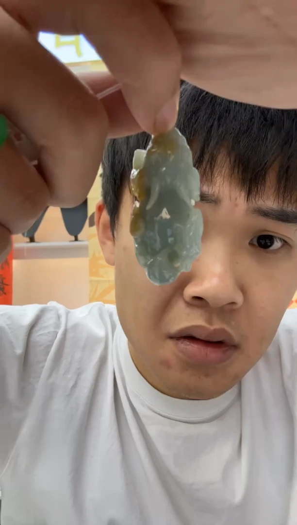 【闪购商品】翡翠颈饰未镶嵌天然翡翠A货孤品一件