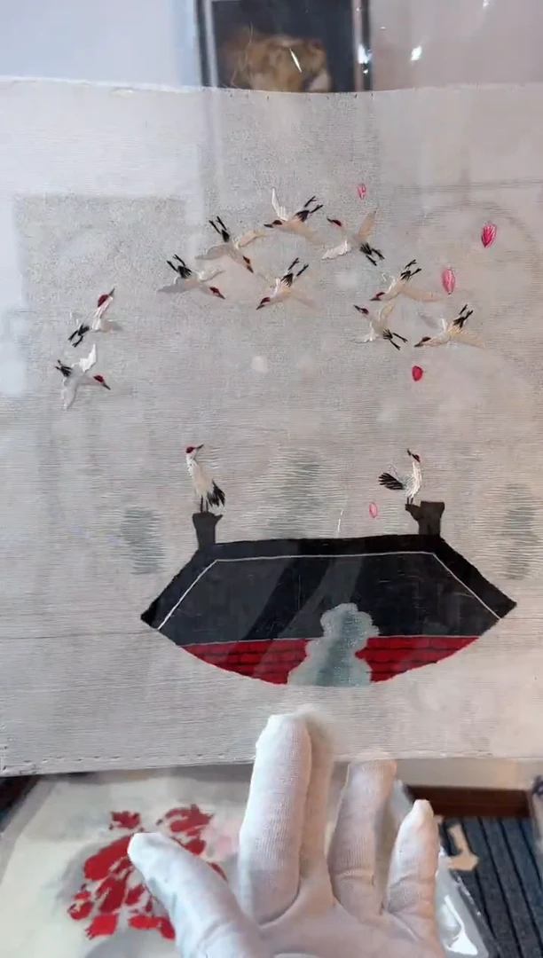 织绣非遗苏绣双面绣片86