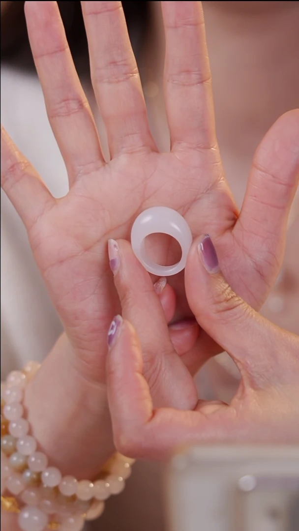 【闪购商品】和田玉戒指未镶嵌白玉戒指