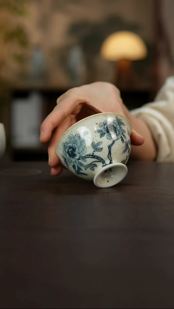 杯景德镇陶瓷杯碗柴烧多人