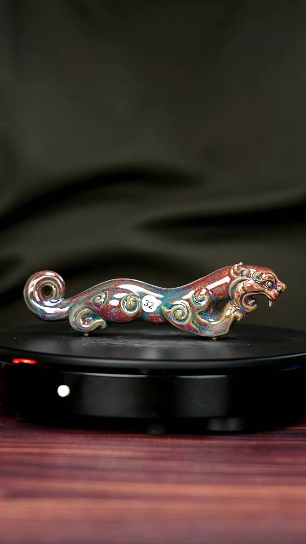 杯子钧瓷32#于大鹏一级品原矿钧瓷虎符