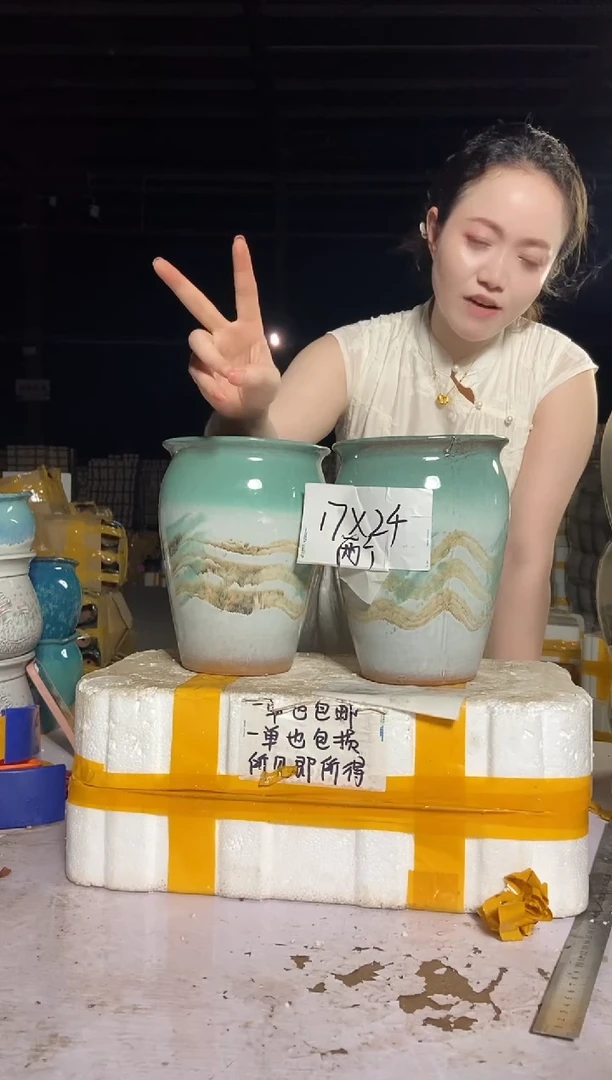 宜兴紫砂粗陶花盆17/24