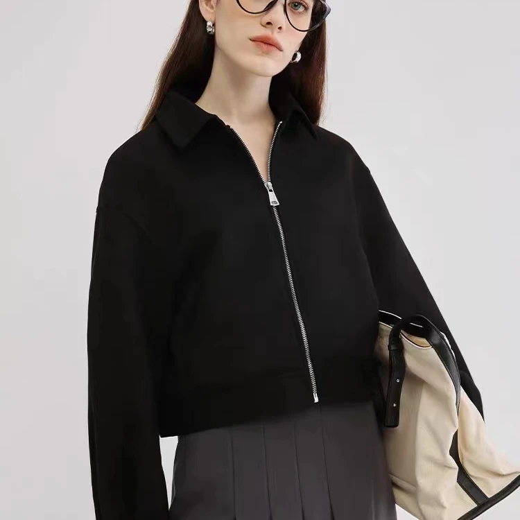 蜗牛家档口新款百搭气质款春装夹克事业风短外套23113