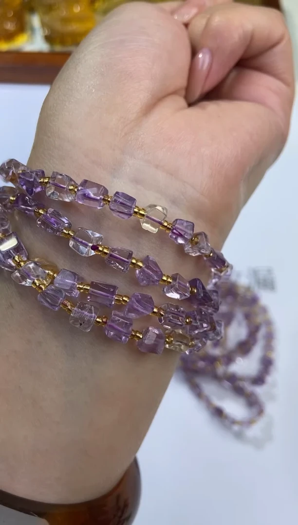 未镶嵌颈饰紫晶2201647/苏/手串 多样性一件发
