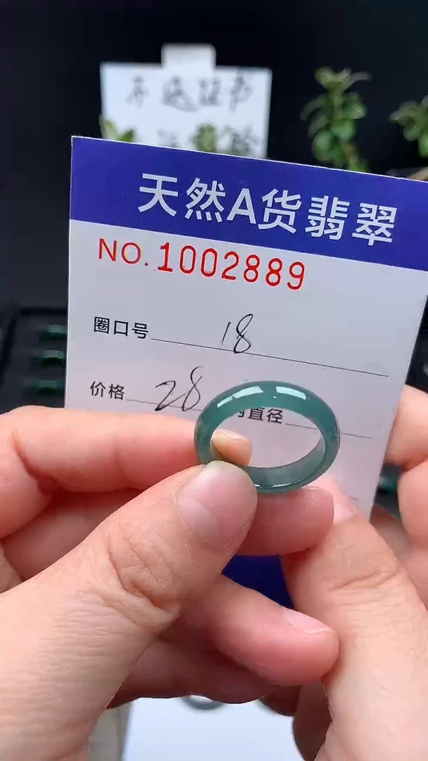 未镶嵌戒指翡翠18#