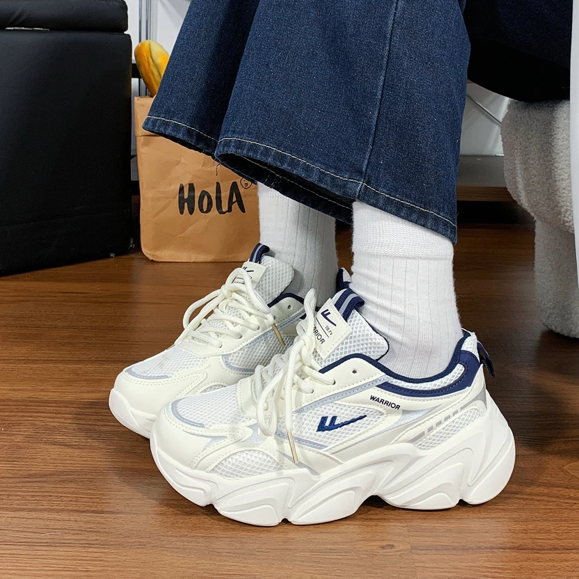 回力爆款老爹鞋女款2025新款初中生厚底百搭休闲运动鞋子女鞋超火